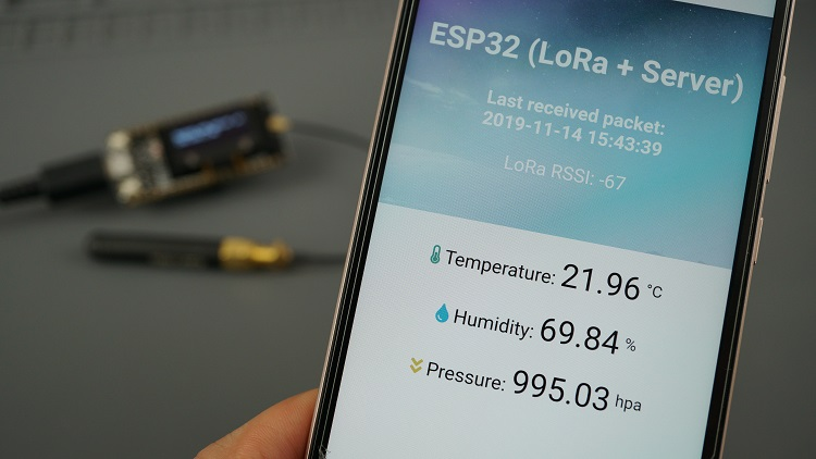 ESP32-LoRa-Web-Server-Demonstration